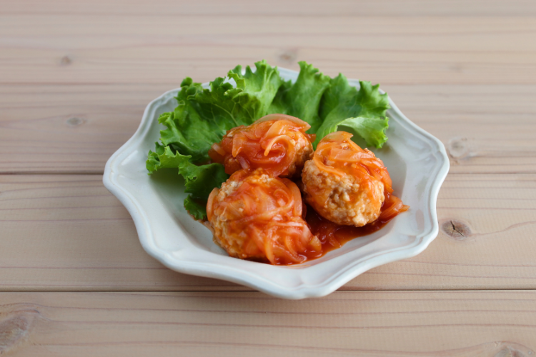 完成したミートボール